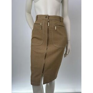 Vintage Skirt Sz Small Escalade Paris Clean Girl Career Y2K Full Zipper Workwear